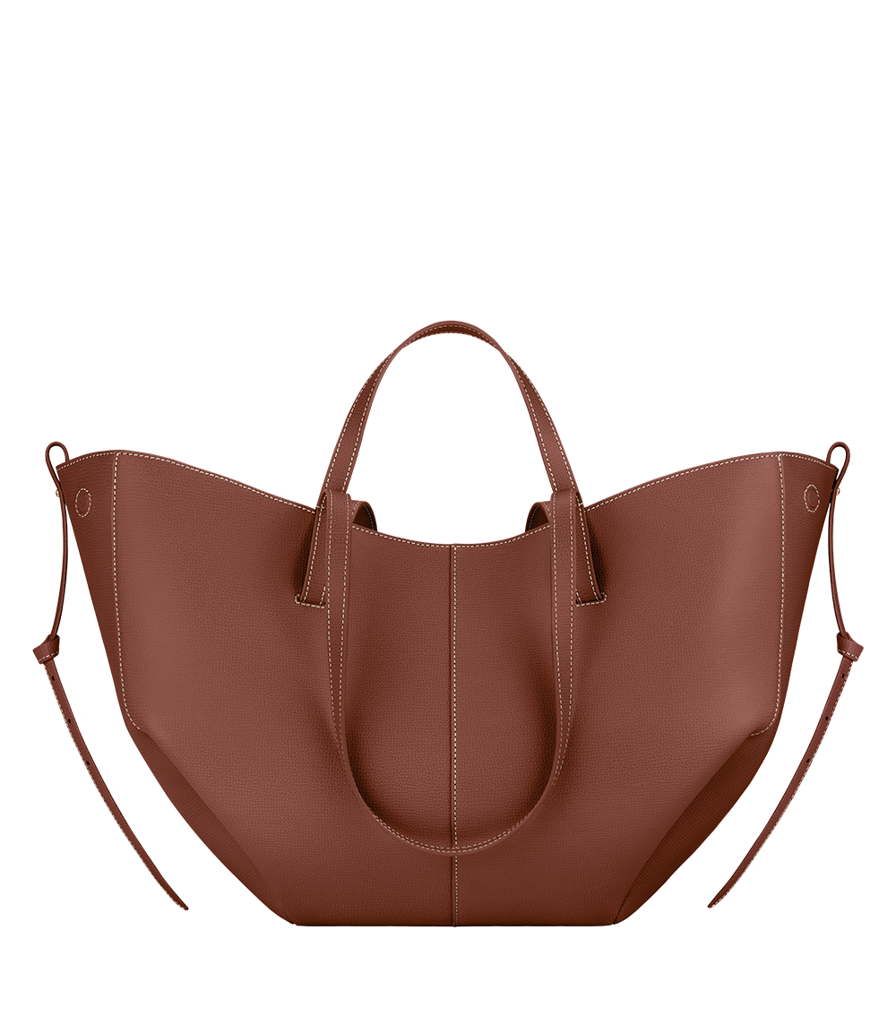 Structured Tote — Cognac